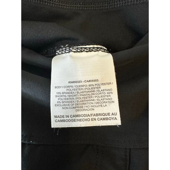 Nike Womens Dri-Fit Black Tennis Golf Pickleball Skort 7" Faux Wrap Size Medium - Picture 8 of 9